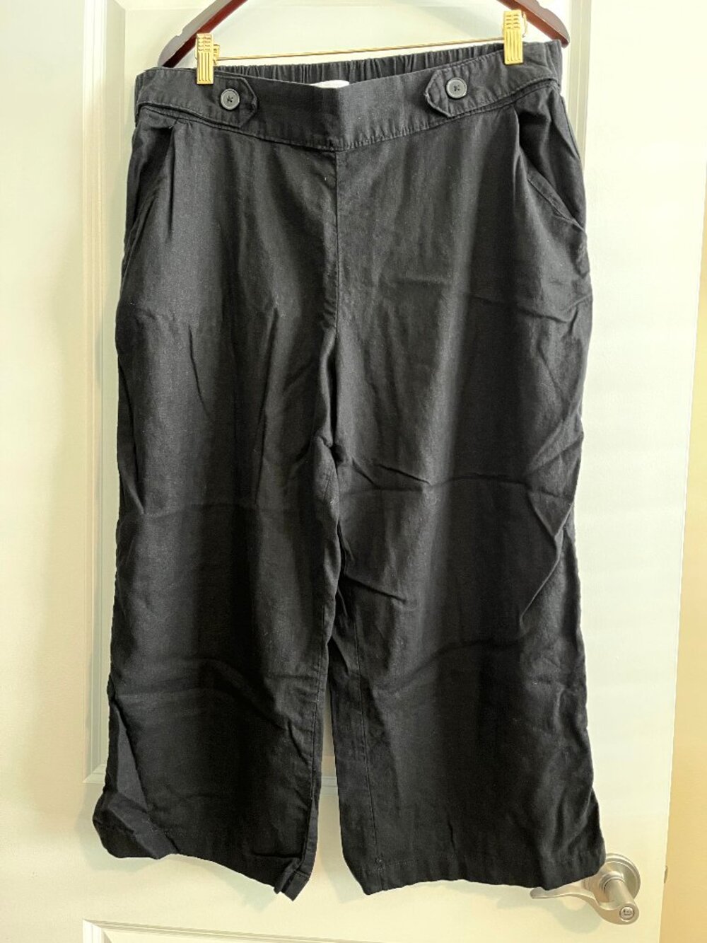 Croft & Barrow Woman’s XL Black Flowy Palazzo Pants